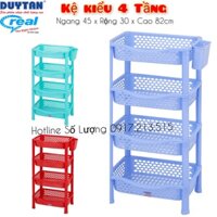 Kệ chén nhựa Úp Chén Dĩa 4 tầng kệ kiểu ( Ngang 45 x R30 x Cao 82 cm ) Nhựa Duy Tân