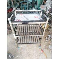 Kệ chén thẻ INOX TO để bếp ga,nồi cơm,kệ sách,kệ gia vị,..- nhiều tầng