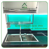 Kệ chén treo đáy tủ Inox 304 PHÁT ĐẠT (nhiều size) không rỉ sét, giá để chén bát treo tủ (SP151)