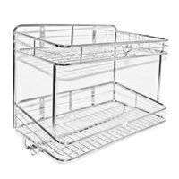 Kệ chén treo tường 2 tầng inox 201 (50x30x40cm)