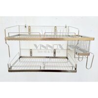 Kệ Chén Treo Tường Inox 304 - 2 Tầng Dày Dặn Chắc Chắn(nhiều size)