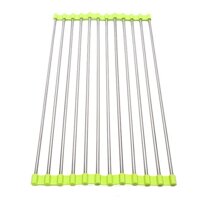 Kệ chén xếp gọn để bồn rửa chén, kệ inox co giãn thông minh, tiện lợi. 4019