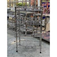 KỆ CHÉN/KỆ INOX 4 TẦNG LƯỚI 40X60