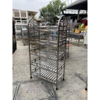 KỆ CHÉN/KỆ INOX 5 TẦNG CUNG 40X80
