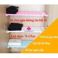 Kệ chia ngăn đa năng không cần khoan cỡ 76-135cm