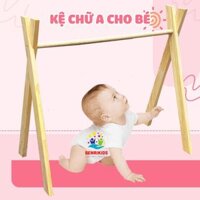 Kệ Chữ A Cho Bé Treo Đồ Chơi Lục Lạc Xúc Xắc Sơ Sinh Benrikids Chất Liệu Gỗ Tự Nhiên An Toàn