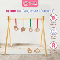 Kệ chữ A cho trẻ sơ sinh đồ chơi cho bé Lalala baby có chốt 2 đầu chắc chắn, gấp gọn, giao HỎA TỐC