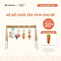 Kệ chữ A, Đồ chơi vận động cho bé sơ sinh CHIPPIANDCO Kệ treo đồ chơi bằng gỗ tự nhiên an toàn cho trẻ sơ sinh
