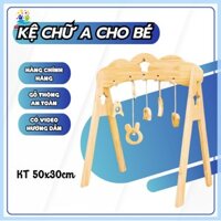 Kệ Chữ A Treo Lục Lạc Cho Trẻ Sơ Sinh , Đồ Chơi Bằng Gỗ Thông Dễ Dàng Tháo Lắp , Đồ Chơi Kích Thích Thị Giác Cho Bé