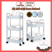 Kệ chữ nhật 2 tầng , 3 tầng có bánh xe , kệ để spa đa năng Việt Nhật 5591