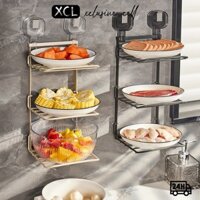 Kệ Chuẩn Bị Thức Ăn Không Cần Đục Lỗ Kệ Bếp Treo Tường Kệ Bếp Đa Năng/Kệ để đồ nhà bếp 3 tầng/khung sắt