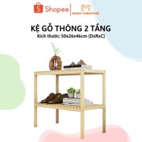 Kệ Đa Năng 2 Tầng MIMO FURNITURE Giá Để Giày Gỗ Thông Cao Cấp