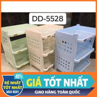 KỆ ĐA NĂNG 3 TẦNG KỆ ĐỰNG CHÉN BÁT CÓ GIỎ ĐỂ ĐŨA THÌA - KỆ NHÀ BẾP M5528