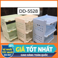 KỆ ĐA NĂNG 3 TẦNG KỆ ĐỰNG CHÉN BÁT CÓ GIỎ ĐỂ ĐŨA THÌA - KỆ NHÀ BẾP M5528