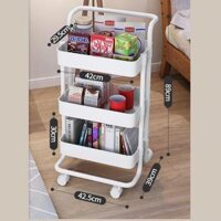 Kệ đa năng đựng Đồ, Kệ 4 Tầng,có bánh xe, Xe đẩy hàng cao cấp.