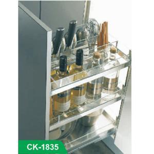 Kệ đa năng inox hộp, vách kính Cariny CK-1835