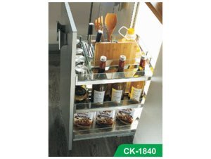 Kệ đa năng inox hộp, vách kính Cariny CK 1830