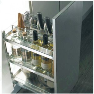 Kệ đa năng inox hộp, vách kính Cariny CK-1835