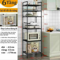 KỆ ĐA NĂNG KHUNG SẮT 6 TẦNG ĐỰNG ĐỒ CỰC CHẮC
