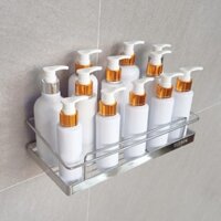 Kệ dán tường chữ nhật inox 304 cao cấp Elliver đồ gia dụng nhà tắm giá để chai lọ _CN4