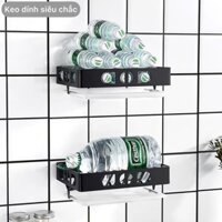 Kệ dán tường để dụng cụ nhà bếp, gia vị, chén đĩa, móc treo tường, giá treo khăn