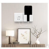 Kệ Dán Tường Để Remote - Giá Đỡ Sạc Điện Thoại Có Móc Treo Giữ Dây Điện- Hàng Chính Hãng MINIIN - Combo 5 sản phẩm ngẫu nhiên