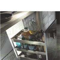 Kệ dao thớt inox hộp, cánh rộng 350mm CG-1835