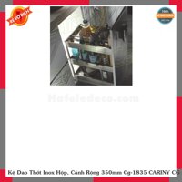 Kệ Dao Thớt Inox Hộp, Cánh Rộng 350mm Cg-1835 CARINY CG -1835
