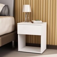 Kệ đầu giường có đèn ngủ sạc không dây TOPV tủ đầu giường thông minh bàn decor phòng ngủ tab nhỏ kệ mini