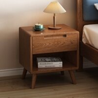 Kệ Đầu Giường Gỗ Ghép Phủ Veneer Sồi