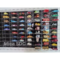 Kệ để 100 xe mô hình 1:64 - Kệ mica nhiều ô trưng bày xe mô hình