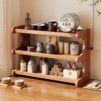 Kệ để bàn, giá đựng cốc trà, kệ Bogu, nghiên cứu nhỏ, nồi đất sét tím, bộ trà, kệ trưng bày trà
