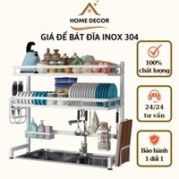 Kệ Để Bát Đĩa Chất Liệu INOX - Giá Để Bát Đĩa Nhiều Kích Thước Tiện Lợi, Gọn Gàng
