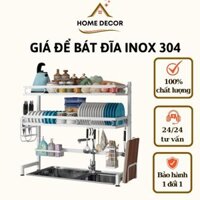 Kệ Để Bát Đĩa Chất Liệu INOX Giá Để Bát Đĩa Nhiều Kích Thước Tiện Lợi, Gọn Gàng