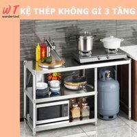 Kệ để bếp gas 3 tầng Kệ Bếp Inox Đa Năng 80cm/ 100cm/ 120cm