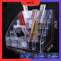 Kệ để bút bằng mica - Kệ đựng bút để bàn - Kệ văn phòng phẩm.