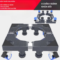 Kệ Để Chân Máy Giặt Tủ Lạnh Máy Lọc Nước ..Đa Năng Có Bánh Xe Di Chuyển Dễ Dàng Xoay 360 độ Chống Rỉ Sét Máy