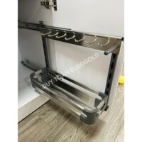 Kệ để chất tẩy rửa đa năng EUROGOLD, giá để chai lọ đa năng kèm ray bi, inox Hộp đáy đặc