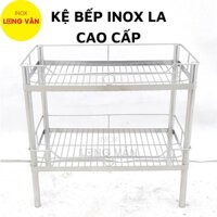 Kệ để chén bát dĩa INOX la đặc 201, kệ phòng bếp Inox 28x50 2/3/4 tầng