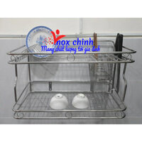 KỆ ĐỂ CHÉN BÁT THÔNG MINH ĐA NĂNG, ÚP CHÉN BÁT INOX 2TẦNG,5 TRONG 1(có HT)