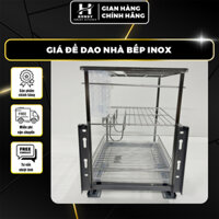 Kệ Để Dao Thớt Tổng Kho Phụ Kiện Hundy - Giá Để Dao Nhà Bếp Inox, Day Bi Giảm Chấn Cao Cấp Chắc Khỏe
