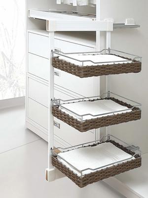 Kệ để đồ 3 tầng giỏ mây Eurogold EUA5190