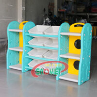 Kệ để đồ chơi cho bé mầm non bằng nhựa S014ND11