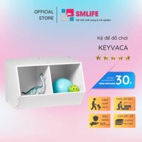 Kệ để đồ chơi cho bé SMLIFE Keyvaca  Gỗ MDF dày 17mm chống ẩm  D60xR45xC40cm