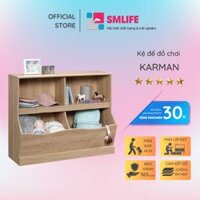 Kệ để đồ chơi cho bé SMLIFE Karman  Gỗ MDF dày 17mm chống ẩm  D100xR40xC85cm