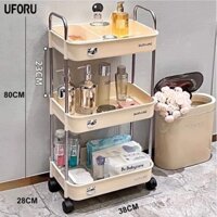 Kệ để đồ đa năng 3 tầng gấu có bánh xe