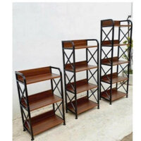 Kệ Để Đồ Đa Năng Kệ Để Lò Vi Sóng 3.4.5 Tầng Khung Thép gỗ chắc chắn