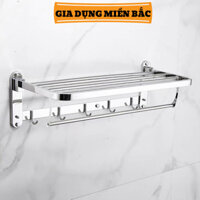 Kệ để đồ, Giá treo khăn nhà tắm INOX 304 gập mở góc 90 độ phù hợp với mọi không gian phòng tắm - Hàng loại 1 - GK003