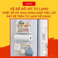 Kệ Để Đồ Hít Tủ Lạnh 2 Màu Đen và Trắng INOSIN