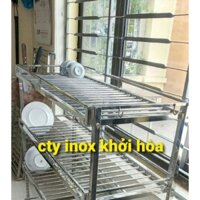 kệ để đồ inox 3 tầng lắp ghép kt c 75.d104 .s40